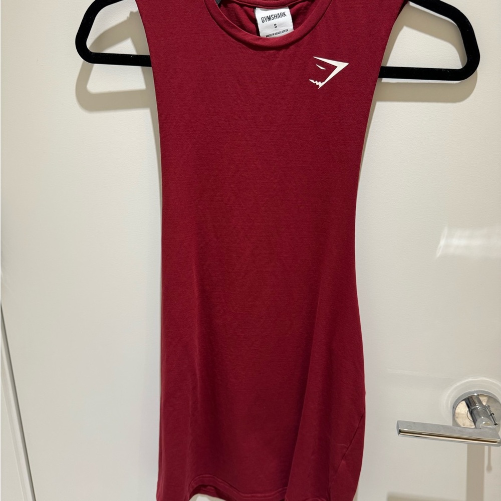 Gymshark Burgundy Sleeveless Top